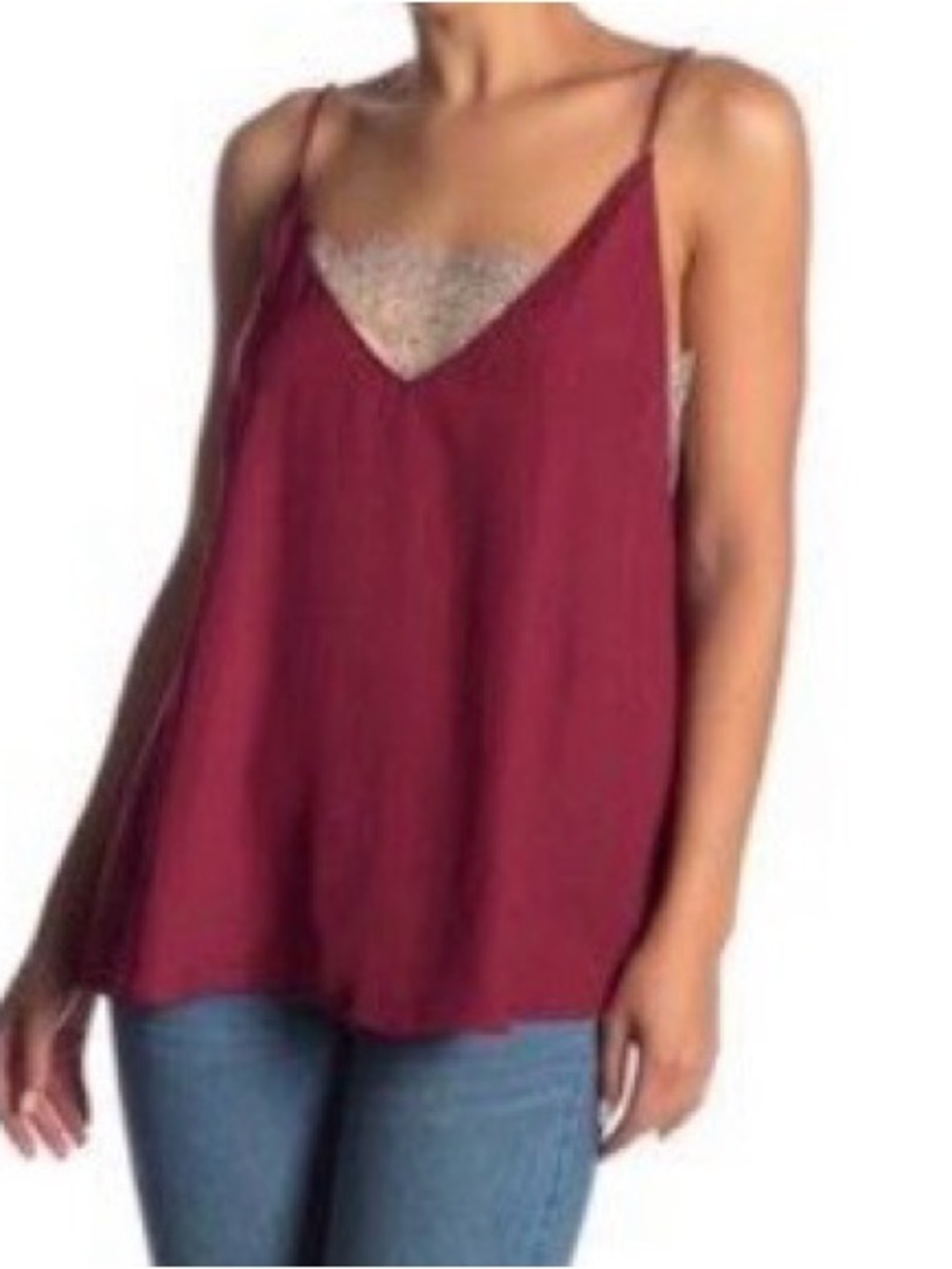 Free People Burgundy Top NWOT - Picture 6 of 6